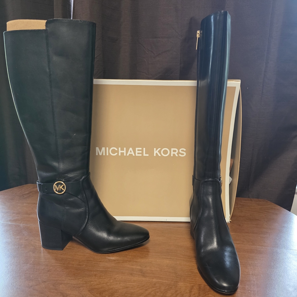 Michael Kors Black Knee-High Boots
